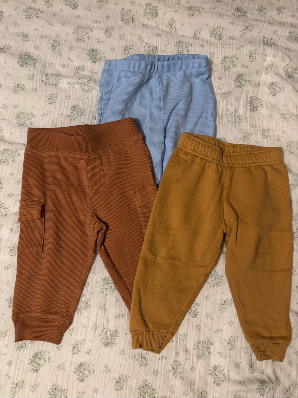 Garanimals Kids Jogger Bundle in Light Blue, Rust, and Mustard
